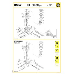 Bomba de alta presion RMW 2.5G26D, Ø-7/8, para motor a gasolina.