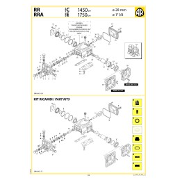 Bomba de Alta Presion RRA 3G30 E + Brida Ø 1 1/8"